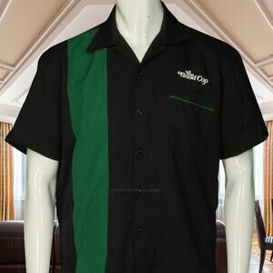 Netflix The Good Cop Promo TV Show Series Be Retro Tony Danza Bowling Shirt M